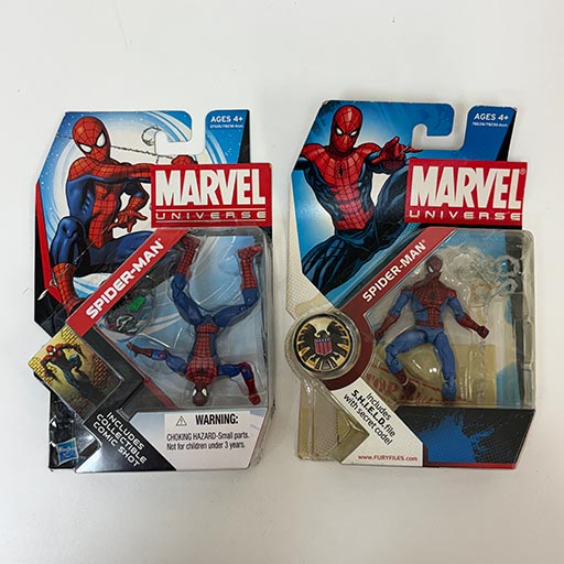 ハズブロ社のマーベル・ユニバース・シリーズに属するスパイダーマンのアクションフィギュア