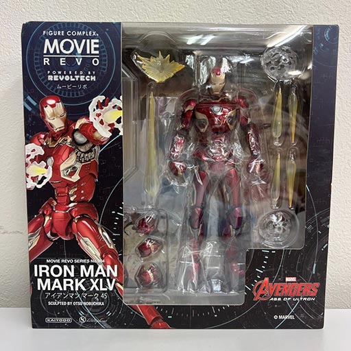 映画『アベンジャーズ／エイジ・オブ・ウルトロン』に登場するアイアンマン・マーク45を再現した海洋堂のフィギュア